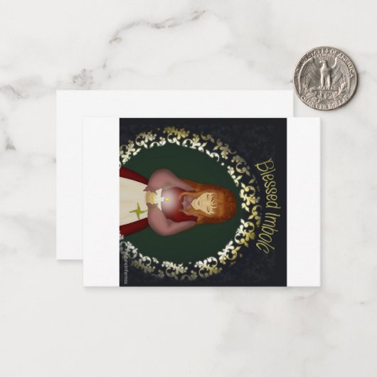 Imboli Mitteilungskarte (Vorderseite/Rückseite Beispiel)