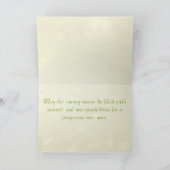 Imboli-Tropfen Feiertagskarte (Innenseite)