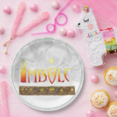 Imboli-Tropfen Paper-Teller Pappteller (Party)