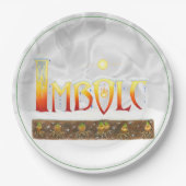 Imboli-Tropfen Paper-Teller Pappteller (Vorderseite)