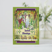 Imbolk-Segnungen im Überfluss Heath Wisdom Karte (Stehend Vorderseite)