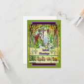 Imbolk-Segnungen im Überfluss Heath Wisdom Karte (Vorderseite/Rückseite Beispiel)