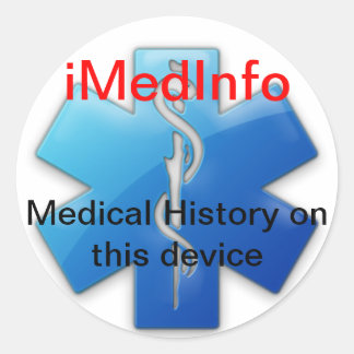 iMedInfo Round-Aufkleber Runder Aufkleber
