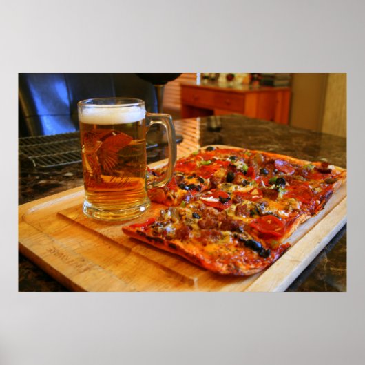 IMG_0012 Pizza und Bier Poster (Vorne)