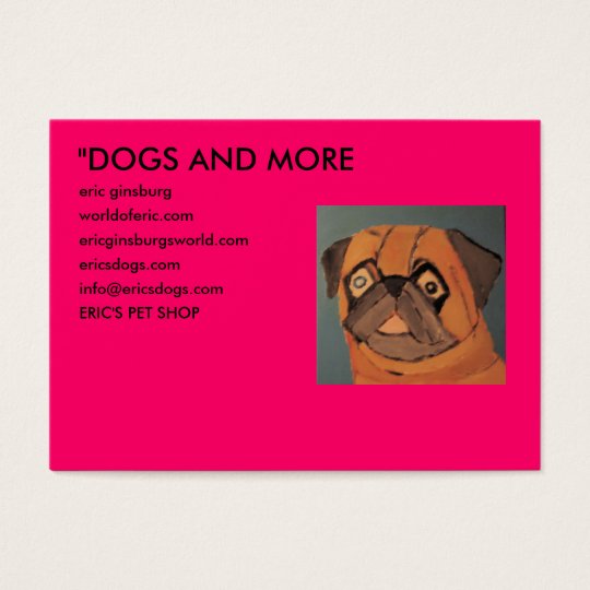 IMG_0135, "HUNDE UND MEHR, Eric ginsburg, worldo… Visitenkarte