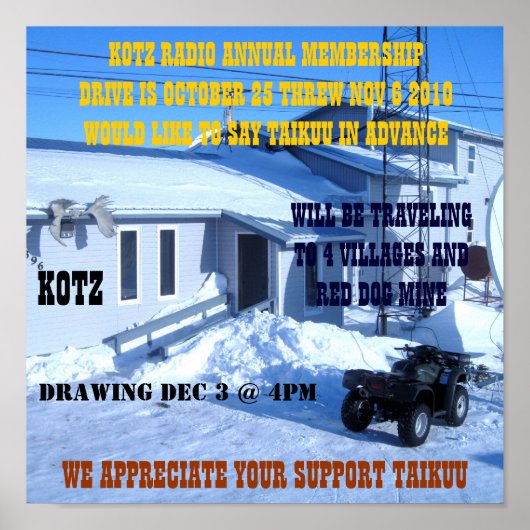 IMG_0319, KOTZ RADIO JÄHRLICH MITGLIEDSCHAFT IST . POSTER (Vorne)