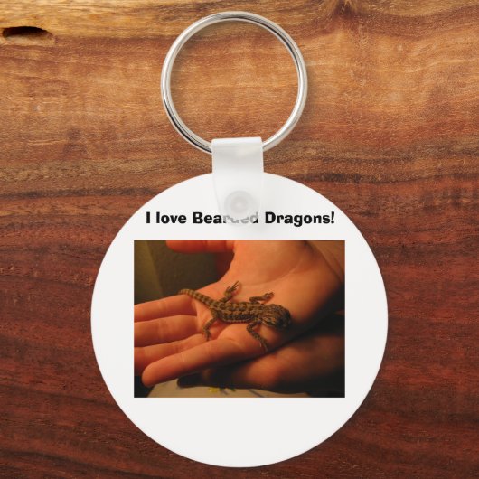 IMG_2150, I Liebe Bartdrachen! Schlüsselanhänger (Vorderseite)