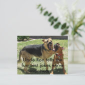 IMG_2252, Uncle Ron erzählt die lustigsten Witze,  Postkarte (Stehend Vorderseite)