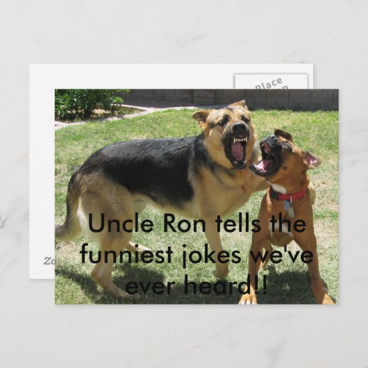 IMG_2252, Uncle Ron erzählt die lustigsten Witze, Postkarte (Vorne/Hinten)