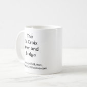 IMG_2426, Stillwater, Mangan, der St.Croix Fluss… Kaffeetasse (Vorderseite Links)