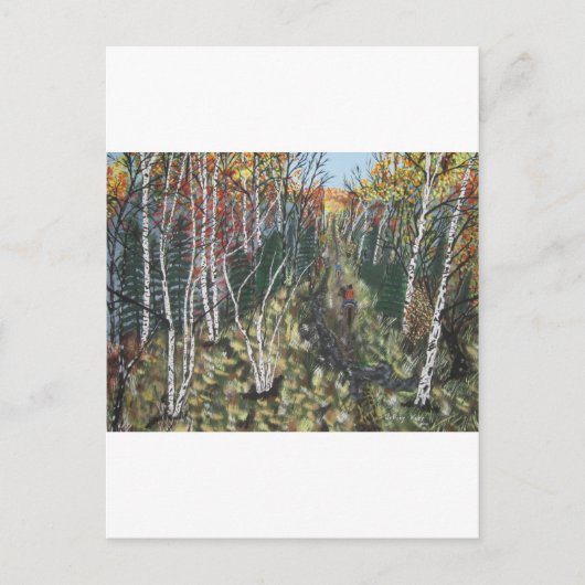 IMG_2974.JPGWhite Birch Trail Ride Postkarte (Vorderseite)