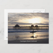 IMG_5899, "Huntington Beach California" Postkarte (Vorne/Hinten)