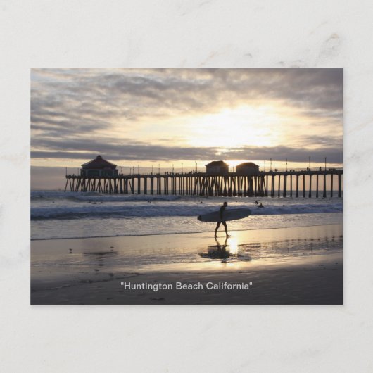 IMG_5899, "Huntington Beach California" Postkarte (Vorderseite)