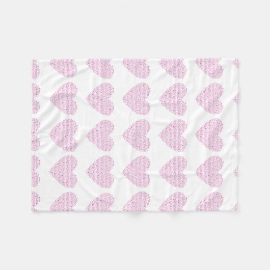 IMHM Herz-Decke (klein) Fleecedecke (Vorderseite (Horizontal))