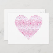 IMHM Herzpostkarte Postkarte (Vorne/Hinten)