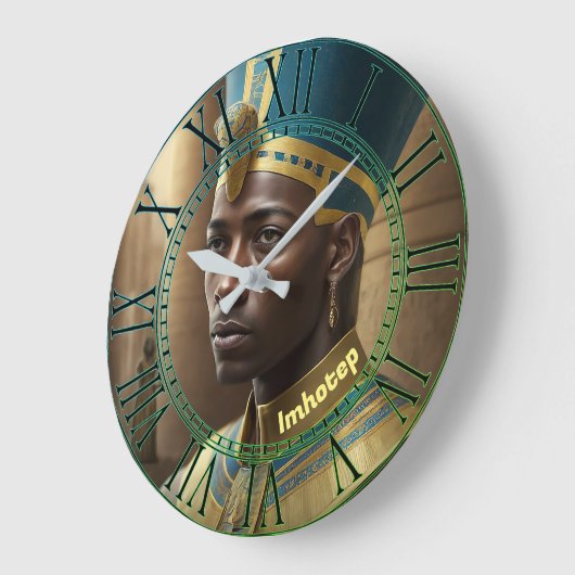 Imhotep Time Große Wanduhr (Winkel)