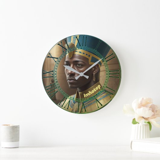 Imhotep Time Große Wanduhr (Zuhause)