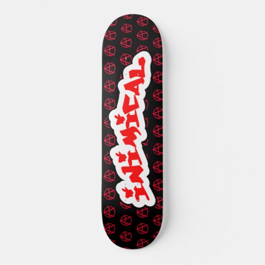 Imical Anarchy Symbol Skateboard (Vorderseite)