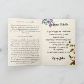 Imieniny - Personalisierte polnische Tageskarte Karte (Innenseite)