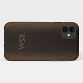 Imitat 5/5s Lederblick Monogramm Case-Mate iPhone Hülle (Rückseite (Horizontal))