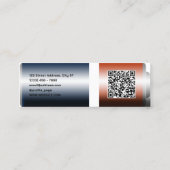 Imitat-Akku sieht aus Mini Visitenkarte (Rückseite)