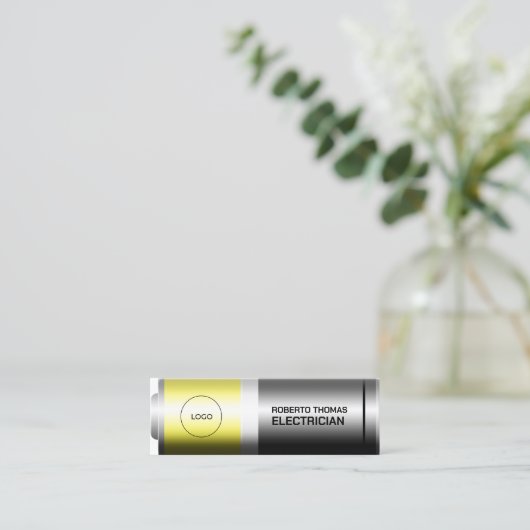 Imitat-Akku sieht aus Mini Visitenkarte (Stehend Vorderseite)