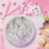 *~* Imitat-Amethyst heilende Kristallenergie Pappteller (Party)