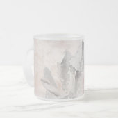 *~* Imitat-Amethyst heilende Kristallkrone Chakra Mattglastasse (Vorderseite Links)