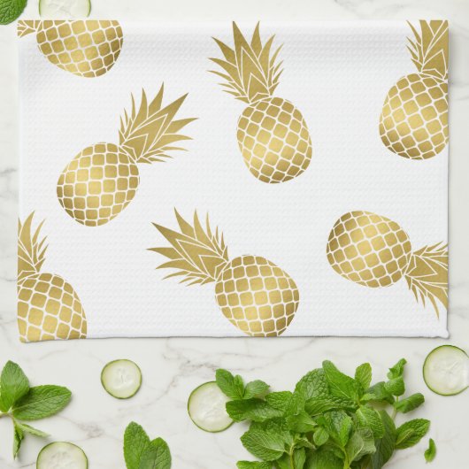 Imitat Ananas Geschirrtuch (Gefaltet)