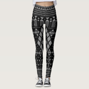 Imitat Assuit (Diamant-Mitte) Bauchtanz Leggings