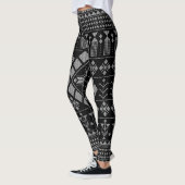 Imitat Assuit (Diamant-Mitte) Bauchtanz Leggings (Links)