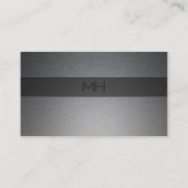 Imitat aus gebürstetem Stahl, zwei Schatten Visitenkarte (Rückseite)