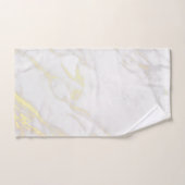 Imitat aus weißem und goldenem Marmor Badhandtuch Set (Handtuch)