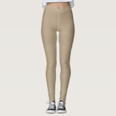 Imitat-beige lederne Leggings (Vorderseite)