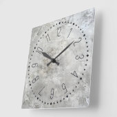 Imitat-Betonmauer Quadratische Wanduhr (Winkel)