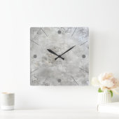 Imitat-Betonmauer Quadratische Wanduhr (Zuhause)