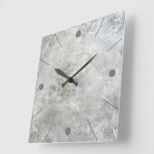 Imitat-Betonmauer Quadratische Wanduhr (Winkel)