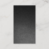 Imitat Black Leder Visitenkarte (Rückseite)