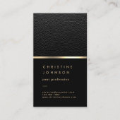 Imitat Black Leder Visitenkarte (Vorderseite)