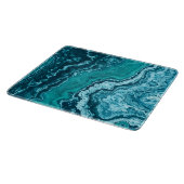 Imitat Blauer grüner Marmor Schneidebrett (Ecke)
