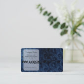 Imitat-blauer Samt-Wirbel Visitenkarte (Stehend Vorderseite)