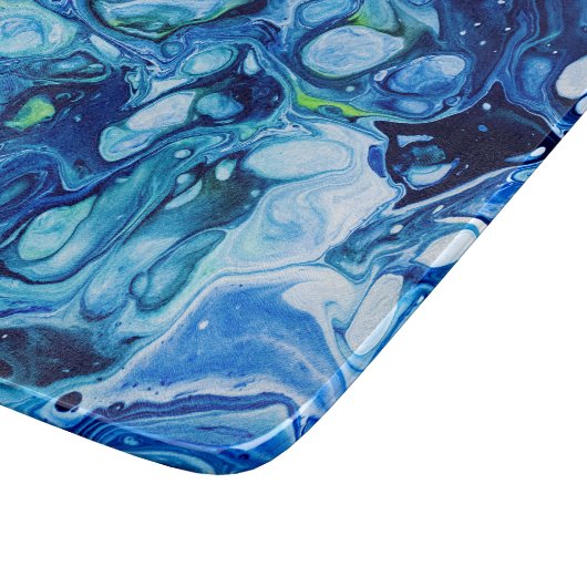 Imitat Blauer und grüner Marmor Schneidebrett (Ecke)