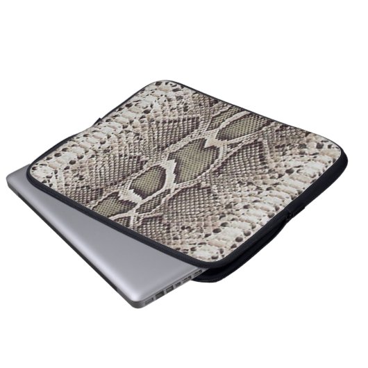 Imitat-Boa constrictor Snakeskin Laptopschutzhülle (Vorne Knopf)