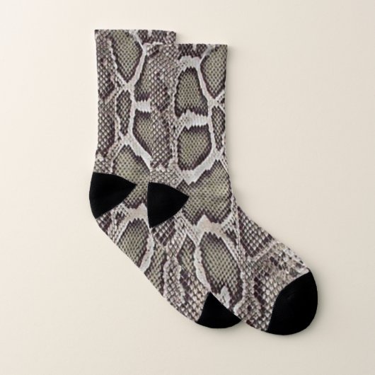 Imitat-Boa- constrictorschlangen-Haut Socken (Paar)