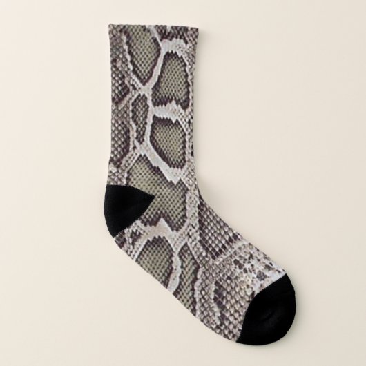 Imitat-Boa- constrictorschlangen-Haut Socken (Links - Innen)