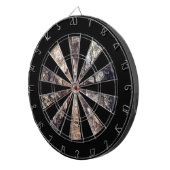 Imitat Brauner Graubaum Bark Textur Dartscheibe (Vorderseite rechts)