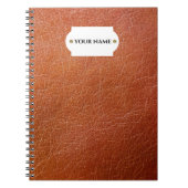 Imitat Braunlederheft Notizblock (Vorderseite)