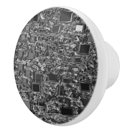 Imitat chromiert Minikasten-Hintergrund Keramikknauf (Rechts)