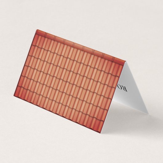 Imitat Dachziegel Visitenkarten (Rückseite)