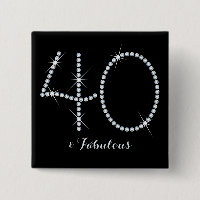 Imitat-diamante de imitación-40. Geburtstag